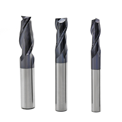 O moinho de extremidade liso 2 do carboneto do moinho de extremidade do CNC do tungstênio Flutes 4 o cortador das flautas Hrc45-50