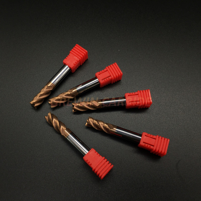 Cortador de trituração HRC55/flautas contínuas do moinho de extremidade 2 ou 4 do quadrado do carboneto para ferramentas de corte