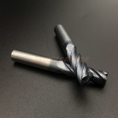 Flautas Roughing HRC45 do cortador 4 do moinho de extremidade do carboneto de tungstênio 4/6/8/10mm