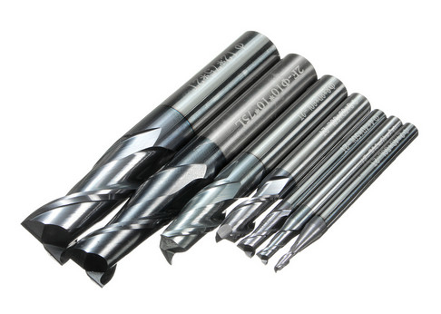 Bocados de alumínio do cortador de trituração do carboneto contínuo 3 moinhos de extremidade do elevado desempenho das flautas