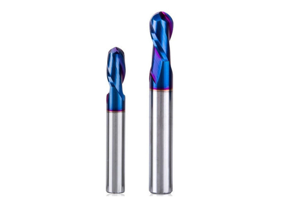 azul de alta velocidade do moinho de extremidade do raio do canto do carboneto da flauta das ferramentas de corte 6 de 150mm Nano