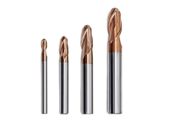 6 ferramentas de trituração contínuas do moinho de extremidade do nariz da bola do carboneto das flautas