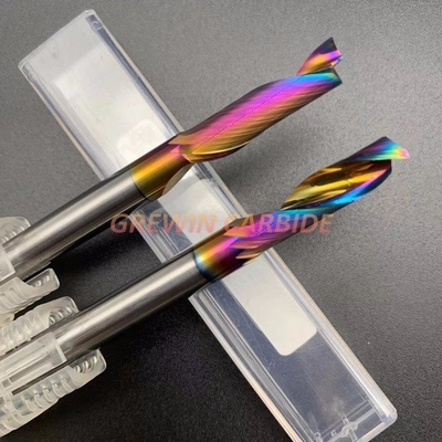 Extremidade de corte de alumínio colorida Mills Engraving Tungsten Carbide Cutter HRC45