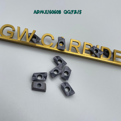 Carboneto HRA Indexable 89 da inserção do corte do CNC de ADMX160608 QG7215 para processar o aço